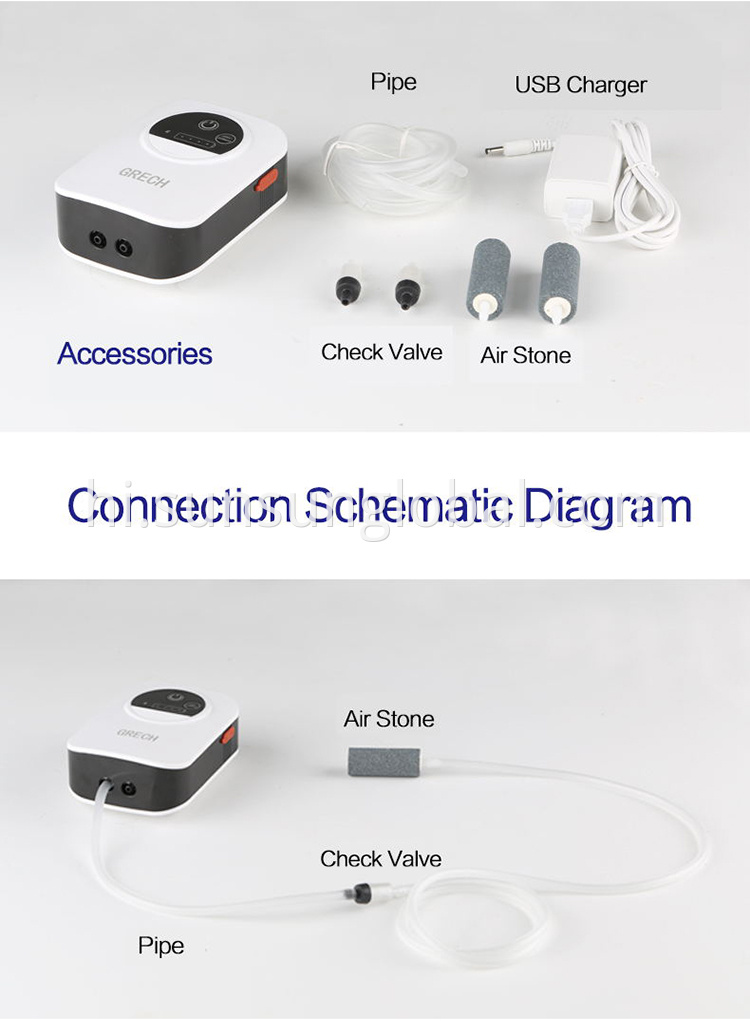 एक्वेरियम के लिए उच्च गुणवत्ता वाले इलेक्ट्रिक डीसी एयर पंप